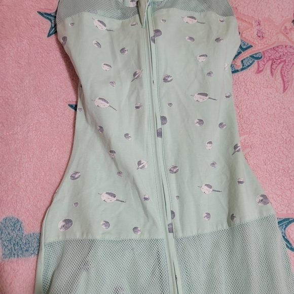 KEAbabies Mint Green Planet Sleep Sack Size Large - Picture 2 of 4